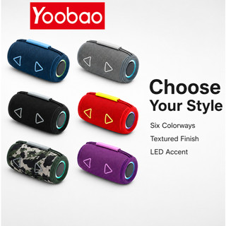 Yoobao M19 Portable Wireless 3D Stereo Subwoofer with RGB LED Flashing Lights Bluetooth Speaker