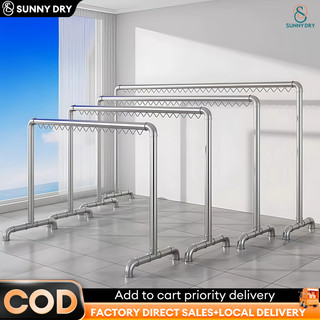 Heavy Duty Windproof Sampayan Thickened Drying Rack Rustproof Stable Hanger Rack For Indoor Outdoor