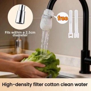 【60PCS+6】 Faucet filter cotton water purifier, thickened disposable, for kitchen and bathroom use