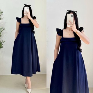 Elize W/2Pockets Maxi Dress-Comfortable Womenswear
