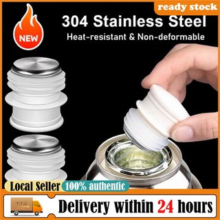 1PC Thermos Bottle Stopper Stainless Steel Silicone Vacuum Flask Lid Portable Travel Mug Accessories