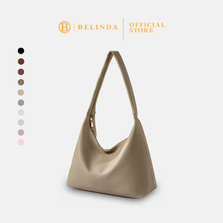 BELINDA Totebag For Woman Large Capacity PU Leather Waterproof Simple Fashion Shoulder Bag CP086