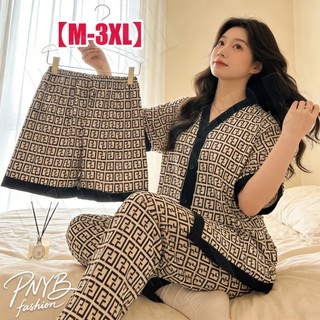 3in1 Pajama Women's Japanese Style Sleepwear Comfortable nightwear Thin Suit Loose #1