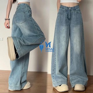 COD Viral High Waist Light Blue Wide Leg Jeans | Baggy Maong Pants Slimming for All Body Type | OOTD