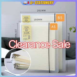 Notebook A5/B5/A4 Binder Notebook Refillable Binder Cover Notebook 60 Sheets school supplies set