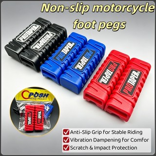 1Pair Protaper Footrest Rubber Cover Universal Motorcycle Foot Peg Anti-Slip Protector