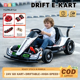 24V Outdoor Ride On Toy Go Kart Electric Drift Kart Car With Adjustable Seat Crazy For Kids