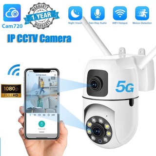 Dual Lens 8MP+8MP 5G CCTV Camera IP Security No WIFI Needed Outdoor Full Color Night Vision