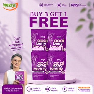 【BUY 3 GET 1 FREE】Weekit7 Acai Berry Powder FDA Superfood Beauty Drink Juice UTI/PCOS Support Health