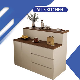 Multifunctional bar table with cabinet and drawer kitchen island large-capacity sideboard