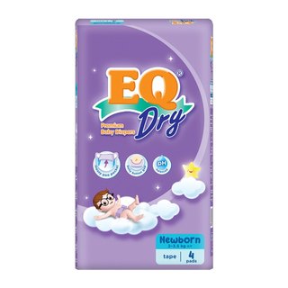 EQ Dry Mini Pack New Born Diaper 4's