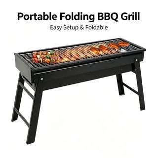 Cold rolled steel folding barbecue grill outdoor charcoal grill household grill portable BBQ set