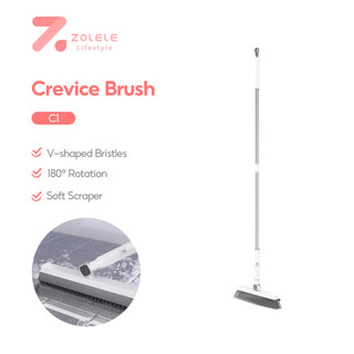 ZOLELE C1 2-in-1 cleaning brush bathroom floor long handle broom cleaning window gap brushes