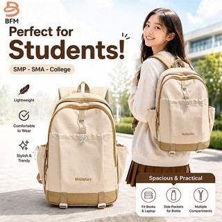 BFM Korean waterproof large capacity outdoor women travel backpack high school student backpack