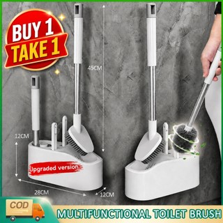 Norma 4 in 1 Toilet Brush For Bathroom Cleaning Toilet Brush Cleaner With Holder Multifunction Set
