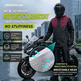 Raincoat rain pants suit men's and women'sMotorcycle riding raincoatWindproof and rainstorm proof