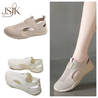 [JSJK] New Trendy Slip On Women's Shoes Low-Top Comfortable Walking Breathable Sneakers #1506