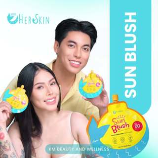 Herskin Sun Blush Daily Multi-Defense Serum Sunscreen 50G