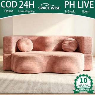 SpaceWise Bed For Small Living Room Modern Unique Chair Sofa Foldable Compressed 2-Seater Sofas