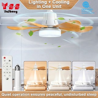 【Warranty】YSS Ceiling Fan 3 colors &3-speed wind adjustment Ultra Quiet Wooden fan