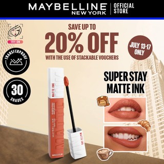Maybelline SuperStay Matte Ink Liquid Lipstick 16HR Long-Lasting, Transferproof, High Pigment