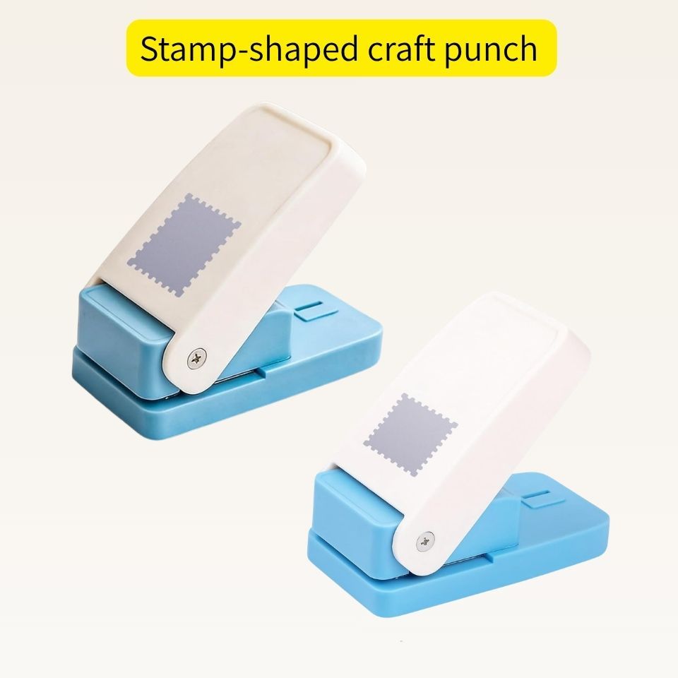 Diestord Postage Stamp Craft Punch 25.4mm Square or Rectangle Paper Cutter