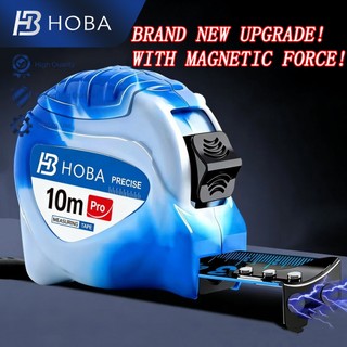 Hoba Metro Steel Measuring Tape Fluorescerous Auto Lock Meter Tape Measuring Tool Magnetic force