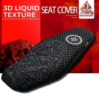 RECARO 3D Carbon Seat Cover Waterproof Motorcycle Indo Design Half Smoke Embroidered Logo [E2]