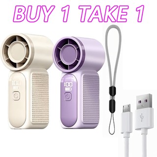 X688 Mini Fan 6000mah Portable Handheld Turbo Small Rechargable Fan 3.5 Inch High Speed Strong Fan