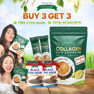 Slimming Coffee Collagen Chia – Fitgum PH [ Buy 3 Get 3 + Free Chia Seeds ] 60 Sachets