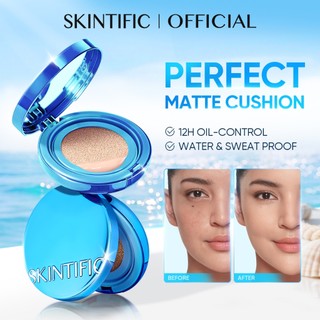 [NO.1 Cushion] SKINTIFIC Perfect Stay Velvet Matte Cushion Coverage Powder Foundation Oil Control