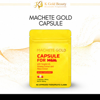 Machete Gold Herbal Supplement Capsule with Tongkat Ali, Ginseng & Maca | Available in 10s 5s 2s