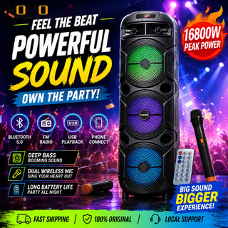 HOMO Karaoke Set  Wireless Bluetooth Speaker With Wireless Microphone Speakers with Mic