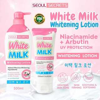 Seoul Secrets White Milk Whitening Lotion with Effective Whitening Ingredients Instant tone-up effec
