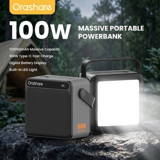 Orashare OL120APro 100W Powerbank 120000mAh Super Fast Charging For Laptop Ultra-Large Capacity