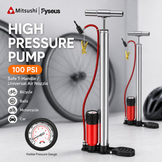 Mitsushi High Pressure Tire Pump Motorcycle Pump 100 PSI Pump For Bike Motorcycle Cars Pump