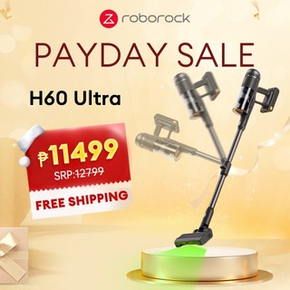 【HOT】Roborock H60 Ultra Cordless VacuumCleaner 210AW Suction Green Light Dust Detection