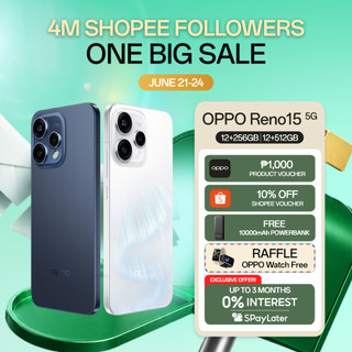 [3 Months 0% SPayLater] OPPO Reno15 5G | 50MP Ultra Wide Selfie Camera | 4K HDR Ultra-Steady Video
