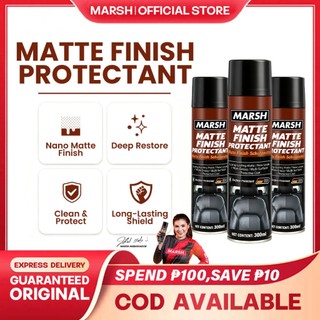 Marsh Matte Finish Protectant Spray Plastic Restorer & Back to Black Multi-Surface Cleaner 300ML