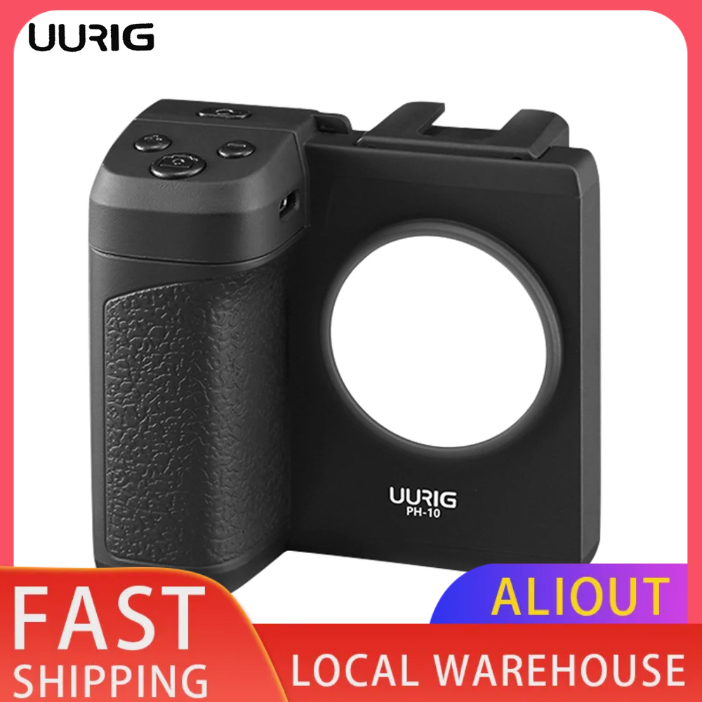 [จัดส่งในพื้นที่]UURIG PH-10 Phone CapGrip Handheld Selfie Booster Hand Grip Bluetooth Shutter na ma
