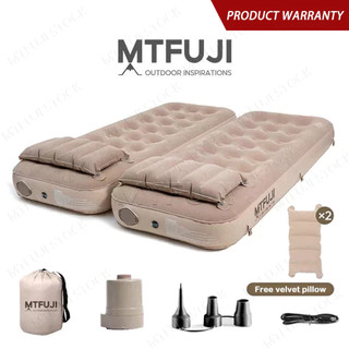 Mt.Fuji Camping Mattress Inflatable Mattress With Pump Multiple usage methods 2pcs Single Bed