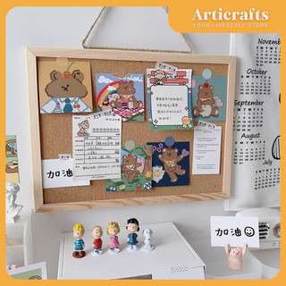 Cork Board Soft Wooden Letter Message Board