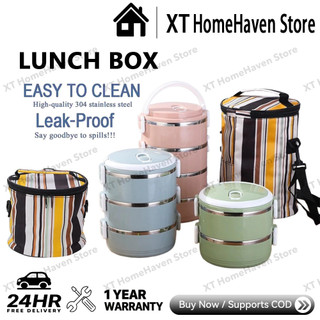 Lunch Box Stackable Thermal Lunch Box Stainless Steel Hot Food Bento Portable Insulated Meal Box