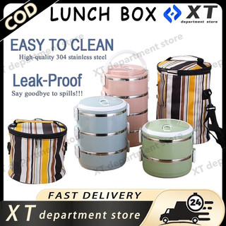 XT Stackable Thermal Lunch Box Stainless Steel Hot Food Bento Portable Home Insulated Meal Box