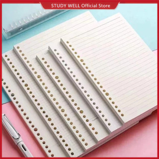 Refillable Loose Leaf Notebook Binder A5 B5 A4 with Refill Paper 20 26 30 Holes 60 Sheets