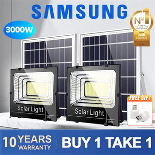 SAMSUNG Solar Light BUY 1 TAKE 1 3000W LED 50X Bright Outdoor Sensor Solar Flood Light Waterproof