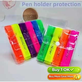 4/6pcs Color Highlighter Marker Highlighting Student Writing Tool School Supplies