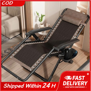Folding chair Beach chair Foldable Reclining Chair folding bed thickened heavy-duty outdoor chair