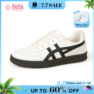 YOTO Shoes For Women Men Sneakers Casual Couple Shoes Fashion Rubber Sports Small White Shoes