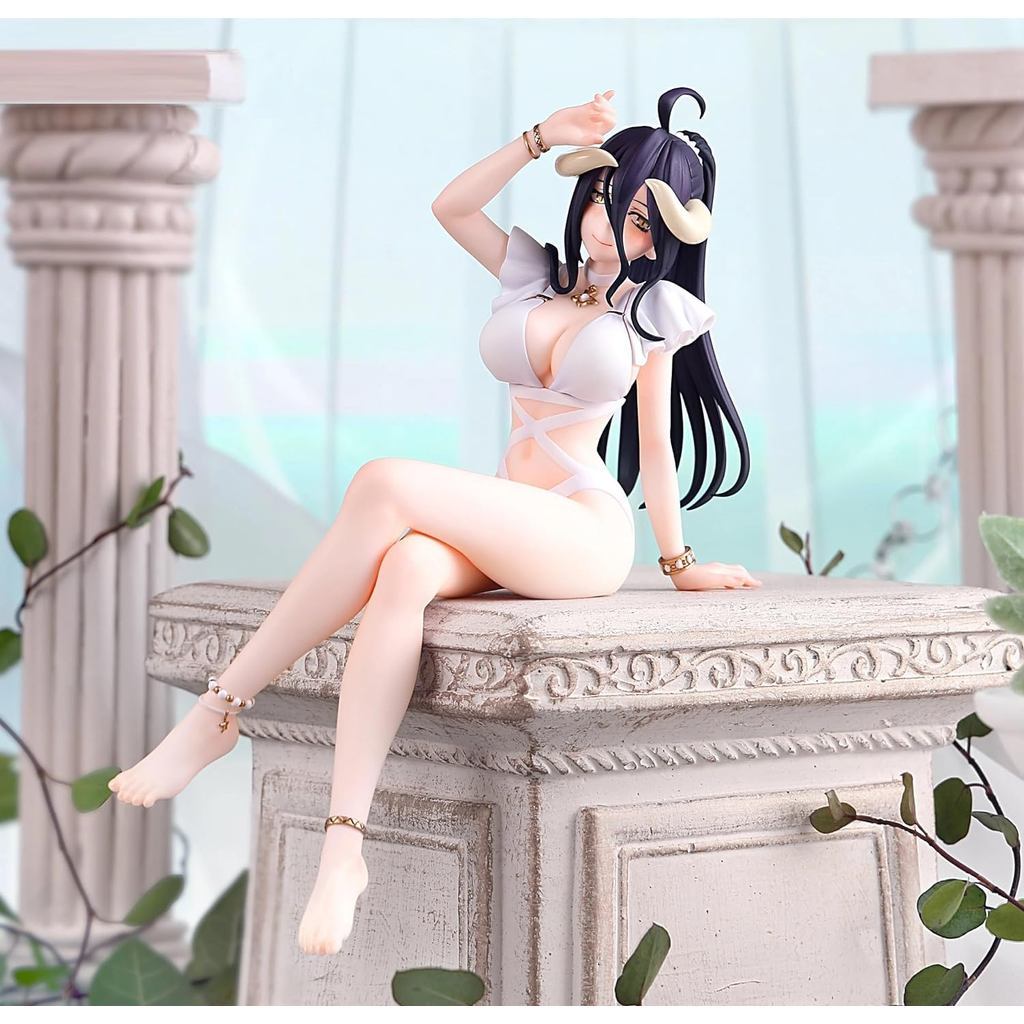 Albedo Noodle Stopper Figure Overlord Swimsuit Ver. OVERLORD ALBEDO Figure, ขนาดประมาณ 16 ซม., สินค้
